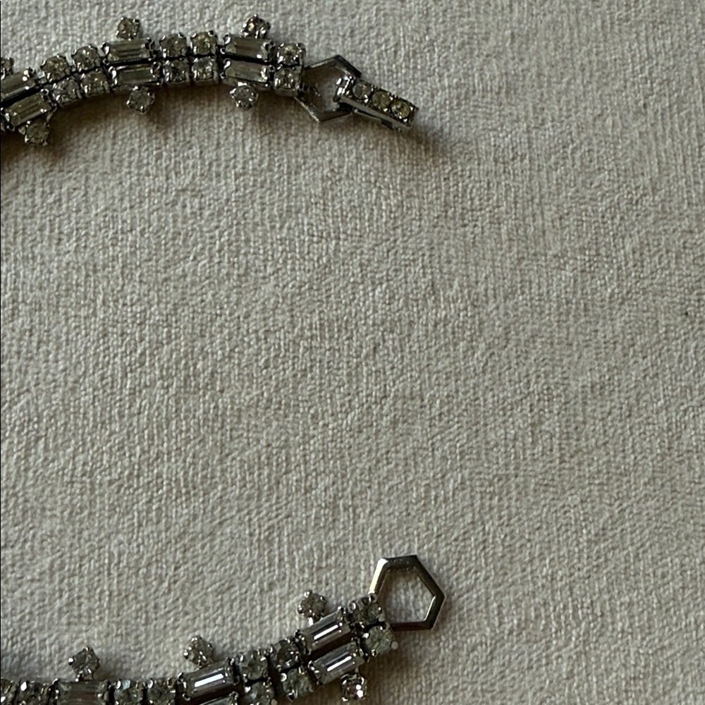 Elegant Silver Crystal Bracelet View 3